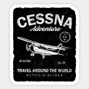 cessna adventure, pilot adventure Sticker